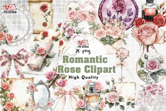 Download Romantic Rose Clipart PNG - Romantic rose clipart Collection