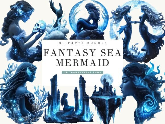 Download Fantasy Sea Mermaid Clipart Bundle - Fantasy Collection