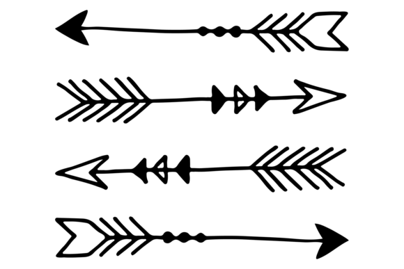 Download Boho Arrows Set. Ethnic Decorative Doodl - Boho arrows Collection