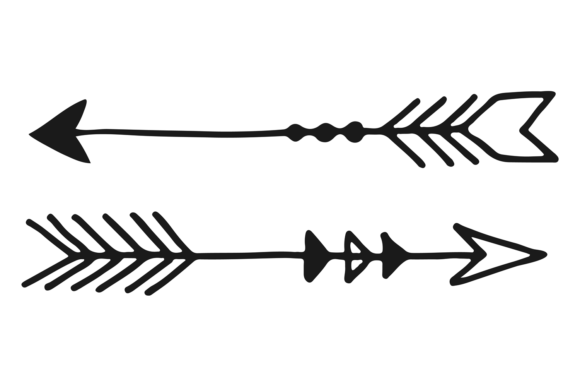 Download Boho Arrows Doodle. Decorative Divider. - Boho arrows Collection