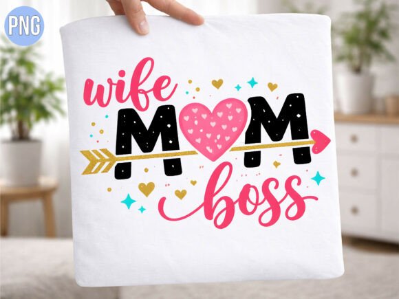Download Wife Mom Boss Pink Heart Arrow PNG - Premium Resources