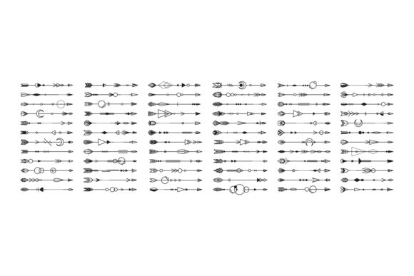 Download Boho Arrows. Silhouette Black Icons Coll - Boho arrows Collection
